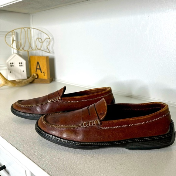 Tod's Other - Tod’s Brown Classic Leather Penny Loafers Quiet Luxury Size 12 – Made in Italy
